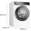 Bosch Serie 8 WGB244040 skalbimo mašina, priekinis pakrovimas, 9 kg, 1257 aps./min., balta