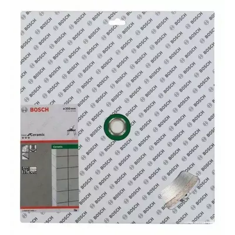 Pjovimo diskas Bosch 350 mm, skylė 30 mm, minkštoms keraminėms sienų plytelėms, 1 vnt.