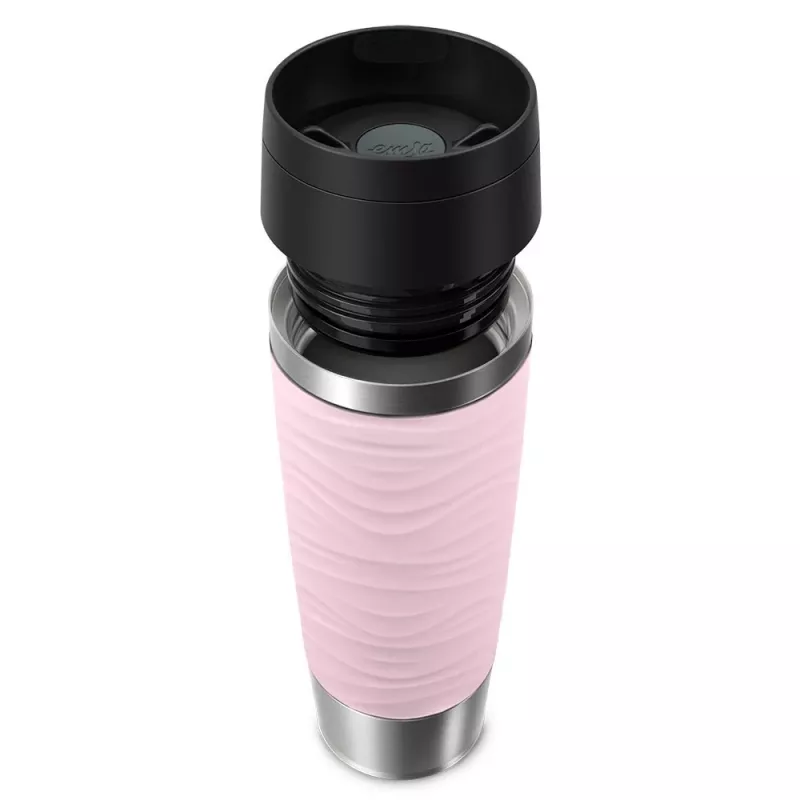 EMSA Travel Mug Waves Grande 500 ml Rožinis, Nerūdijantis plienas