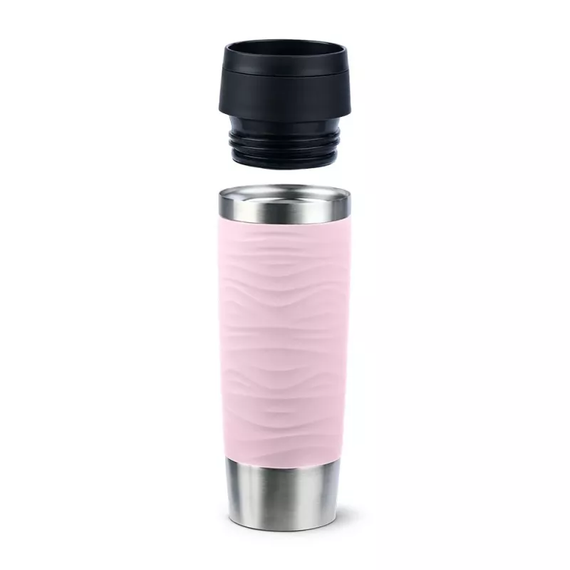 EMSA Travel Mug Waves Grande 500 ml Rožinis, Nerūdijantis plienas