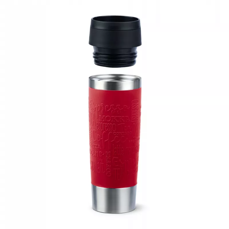 EMSA Travel Mug Classic N2022200 termo puodelis 500 ml juodas, raudonas, nerūdijantis plienas