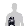 4D Build „Star Wars R2-D2“ kartoninis modelio rinkinys 201 detalė