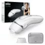 IPL plaukų šalinimo prietaisas BRAUN Silk‑expert Pro 3 PL3020 – sidabrinis/baltas, maitinamas iš tinklo, su veido ir kūno antgaliais