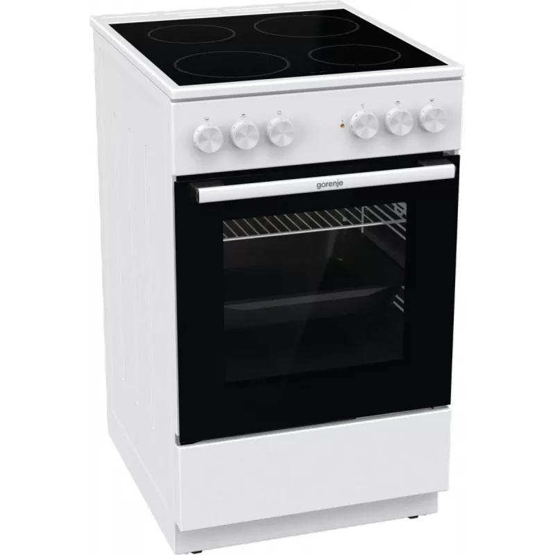 Gorenje GEC5A21WG Laisvai pastatoma viryklė Elektrinė Keraminė kaitlentė Balta