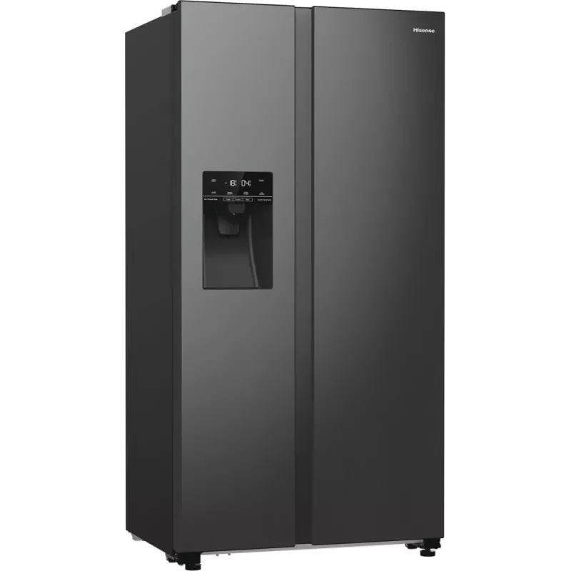 Šaldytuvas Hisense RS5P535NTFE šoninės durys, laisvai pastatomas, 566 L, juodas