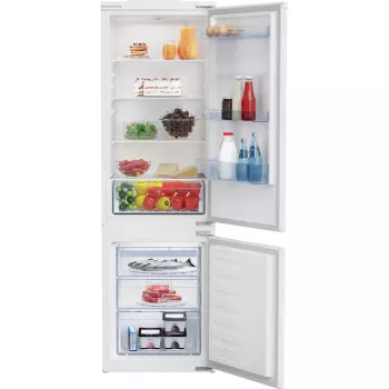 Beko BCSA285K4SN šaldytuvas-šaldiklis įmontuojamas 271 L baltas