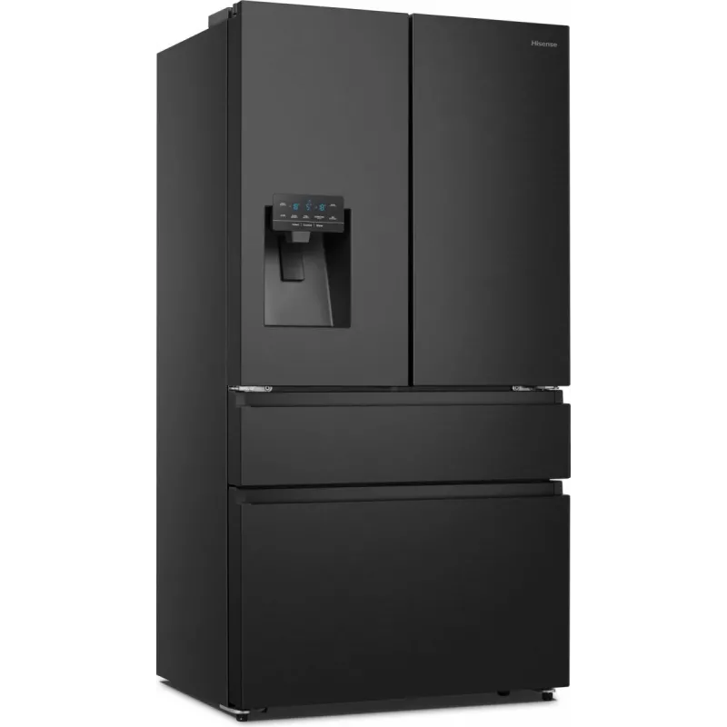 Šaldytuvas Hisense RF728N4SBFE šalia šaldiklio, laisvai pastatomas, 560 L, juodas