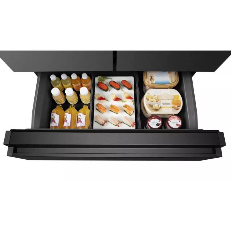 Šaldytuvas Hisense RF728N4SBFE šalia šaldiklio, laisvai pastatomas, 560 L, juodas