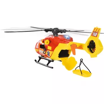 Žaislinis greitosios pagalbos sraigtasparnis Dickie modelis 203716024, realistiškas dizainas