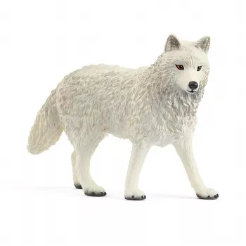 Figūrėlė Schleich Wilk Polarny 14880 – gyvūno figūrėlė, detalus plastikinis modelis, kolekcinė žaidimo figūrėlė