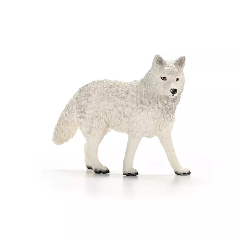 Figūrėlė Schleich Wilk Polarny 14880 – gyvūno figūrėlė, detalus plastikinis modelis, kolekcinė žaidimo figūrėlė