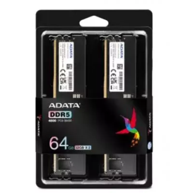 ADATA Premier DDR5 4800MHz 64GB (2x32GB) UDIMM atminties rinkinys (AD5U480032G-DT)