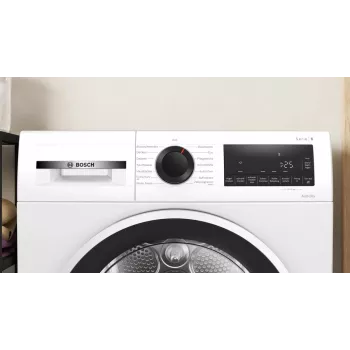 Bosch Serie 6 WQG241001 džiovinimo mašina Laisvai pastatoma Priekinis pakrovimas 9 kg Balta