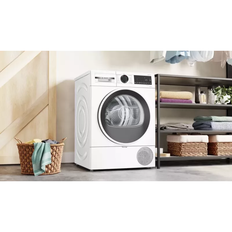 Bosch Serie 6 WQG241001 džiovinimo mašina Laisvai pastatoma Priekinis pakrovimas 9 kg Balta