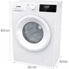 Gorenje WNHPI62SCPS/DE skalbyklė su priekiniu pakrovimu 6 kg 1200 aps./min. Balta