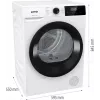 Gorenje DHNE83 džiovinimo mašina Laisvai pastatoma Priekinis pakrovimas 8 kg Balta