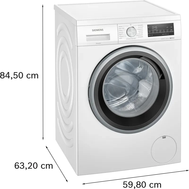 Siemens iQ500 WU14UT71 skalbimo mašina, priekinis pakrovimas, 8 kg, 1400 aps./min., balta