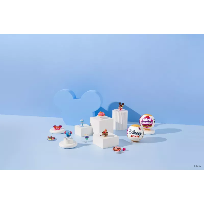Mini Brands Create Disney Snacks 1 serijos kapsulė, virtuvės rinkinys, 8 m., baterijos įtrauktos, LR44, įvairiaspalvis