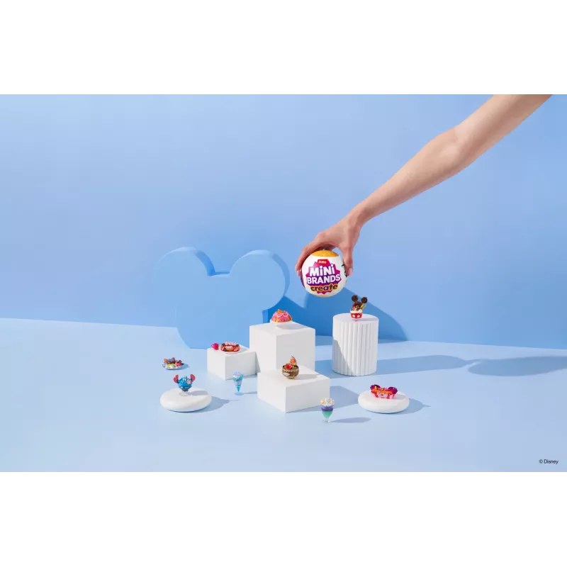 Mini Brands Create Disney Snacks 1 serijos kapsulė, virtuvės rinkinys, 8 m., baterijos įtrauktos, LR44, įvairiaspalvis