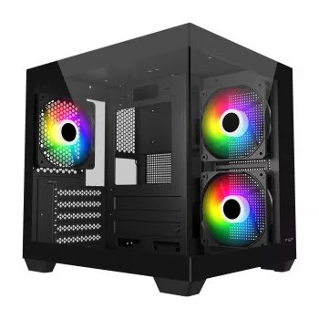 Fortron FSP Geh Mini S140 BA korpusas micro-ATX / M-ITX, ARGB, juodas