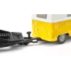 Automobilių modelių rinkinys Siku VW T1 su priekaba ir VW Beetle, surinktas 1:50, 42×200×51 mm