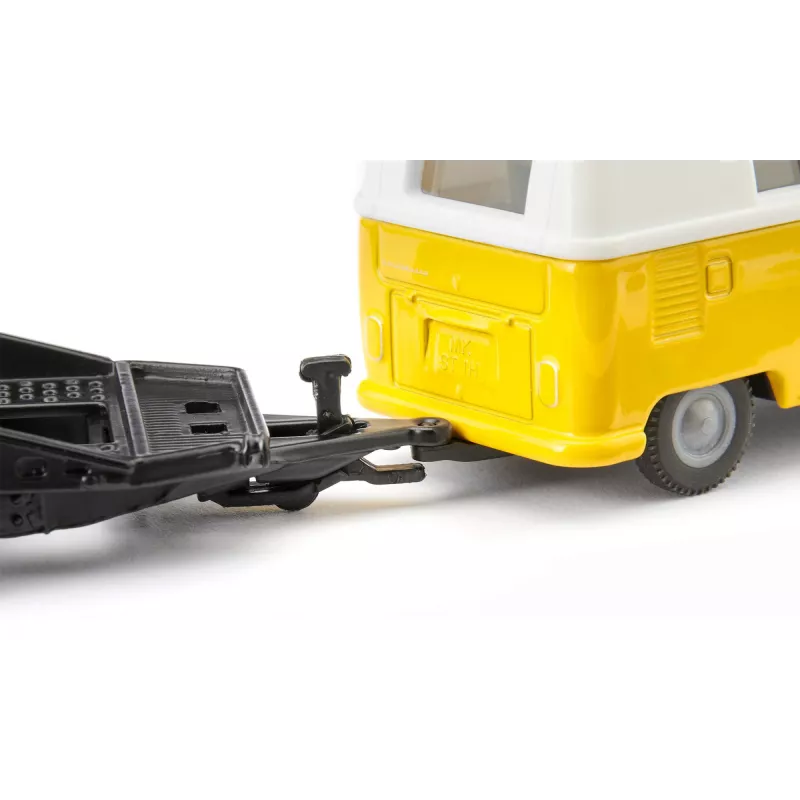 Automobilių modelių rinkinys Siku VW T1 su priekaba ir VW Beetle, surinktas 1:50, 42×200×51 mm