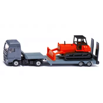Siku MAN sunkvežimis su buldozeriu, modelis 1:87, MAN, pilka, raudona
