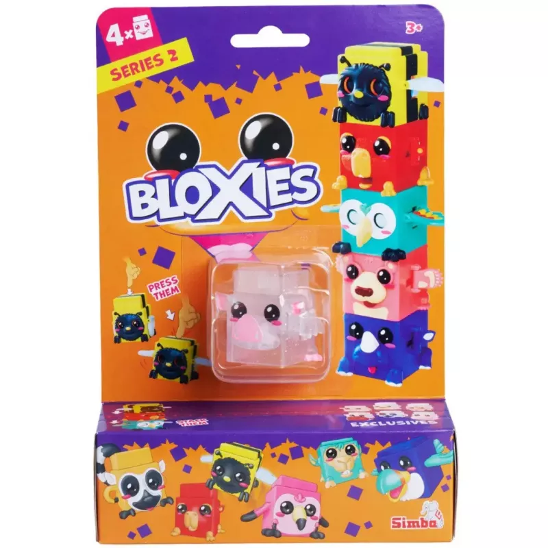 Žaislų figūrėlių rinkinys, Simba-Dickie Bloxies 2 serija — 4 skirtingos figūrėlės