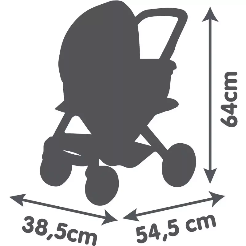 Lėlių vežimėlis 3 viename Simba-Dickie Smoby Maxi-Cosi smėlio spalvos