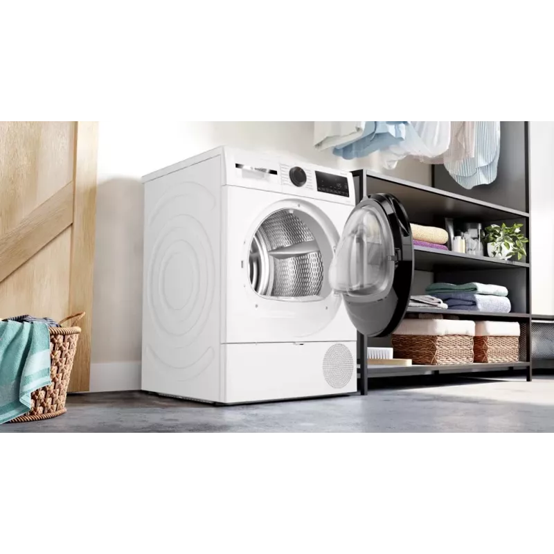 Bosch Serie 6 WQG243D41 džiovinimo mašina Laisvai pastatoma Priekinis pakrovimas 9 kg Balta