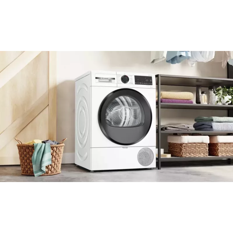 Bosch Serie 6 WQG243D41 džiovinimo mašina Laisvai pastatoma Priekinis pakrovimas 9 kg Balta