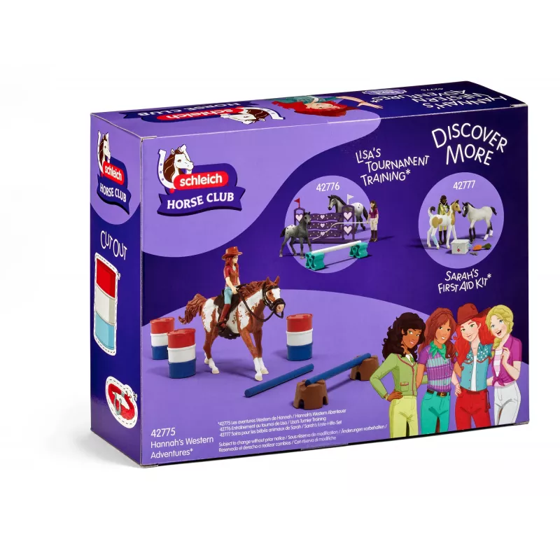 schleich HORSE CLUB Hannah's Vakarų nuotykiai