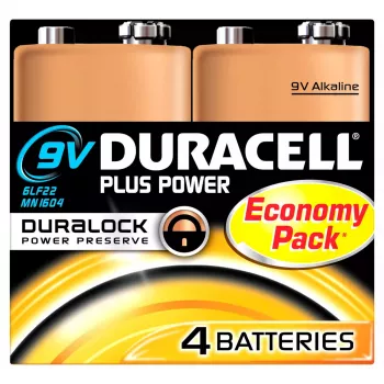 Duracell Plus Power 9V šarminė vienkartinė baterija