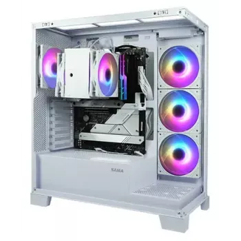 CPU aušintuvas SCYTHE Mugen 6 Dual Fan White ARGB Edition, du 120 mm ventiliatoriai, baltas