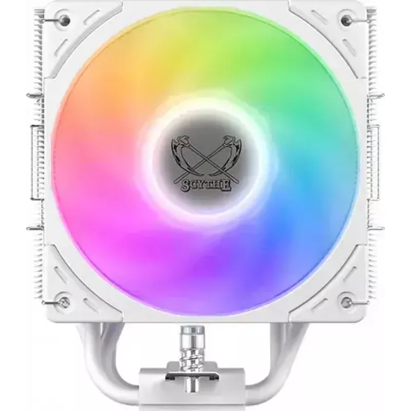 CPU aušintuvas SCYTHE Mugen 6 Dual Fan White ARGB Edition, du 120 mm ventiliatoriai, baltas