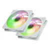 CPU aušintuvas SCYTHE Mugen 6 Dual Fan White ARGB Edition, du 120 mm ventiliatoriai, baltas