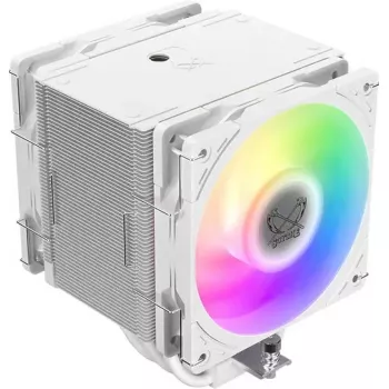 CPU aušintuvas SCYTHE Mugen 6 Dual Fan White ARGB Edition, du 120 mm ventiliatoriai, baltas