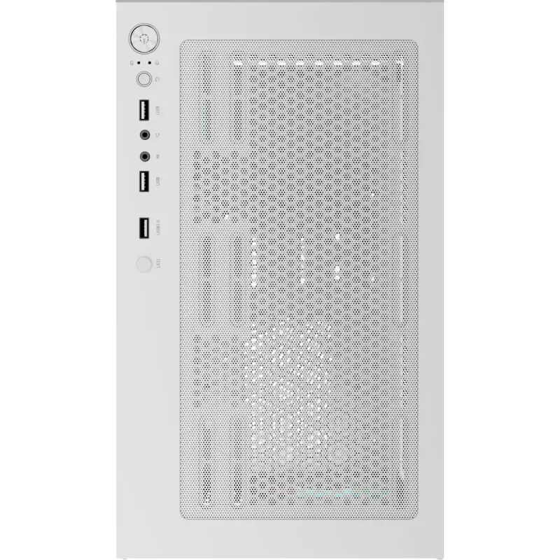 Korpusas AEROCOOL Viewport Mini-G-WT-v4 ARGB, baltas, su dviem grūdinto stiklo plokštėmis