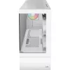 Korpusas AEROCOOL Viewport Mini-G-WT-v4 ARGB, baltas, su dviem grūdinto stiklo plokštėmis