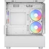Korpusas AEROCOOL Viewport Mini-G-WT-v4 ARGB, baltas, su dviem grūdinto stiklo plokštėmis