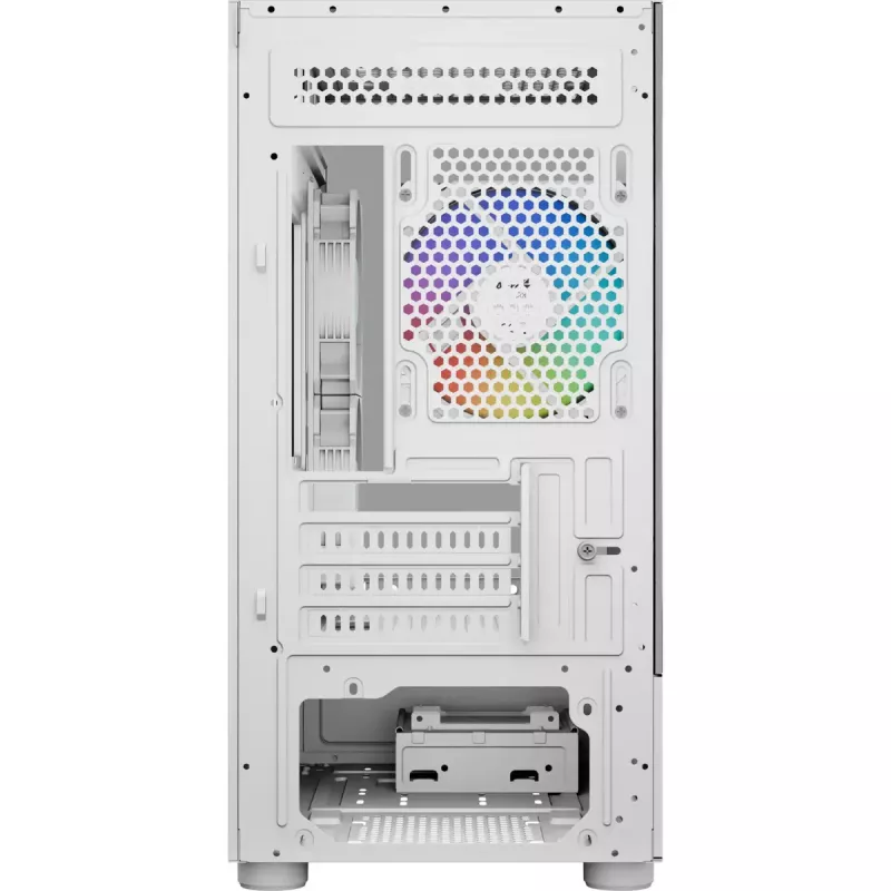 Korpusas AEROCOOL Viewport Mini-G-WT-v4 ARGB, baltas, su dviem grūdinto stiklo plokštėmis
