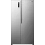 Šaldytuvas su šaldikliu Gorenje NRS917E41X SI, American door, pilkas, 2 durys, jutiklinis, LED