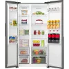 Šaldytuvas su šaldikliu Gorenje NRS917E41X SI, American door, pilkas, 2 durys, jutiklinis, LED