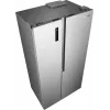 Šaldytuvas su šaldikliu Gorenje NRS917E41X SI, American door, pilkas, 2 durys, jutiklinis, LED