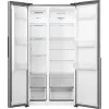 Šaldytuvas su šaldikliu Gorenje NRS917E41X SI, American door, pilkas, 2 durys, jutiklinis, LED