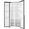 Šaldytuvas su šaldikliu Gorenje NRS917E41X SI, American door, pilkas, 2 durys, jutiklinis, LED