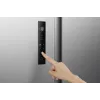 Šaldytuvas su šaldikliu Gorenje NRS917E41X SI, American door, pilkas, 2 durys, jutiklinis, LED