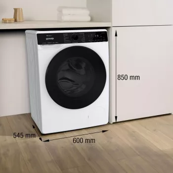 Gorenje WPNA84A2TS skalbimo mašina priekinis pakrovimas 8 kg 1400 aps./min. Juoda, Balta