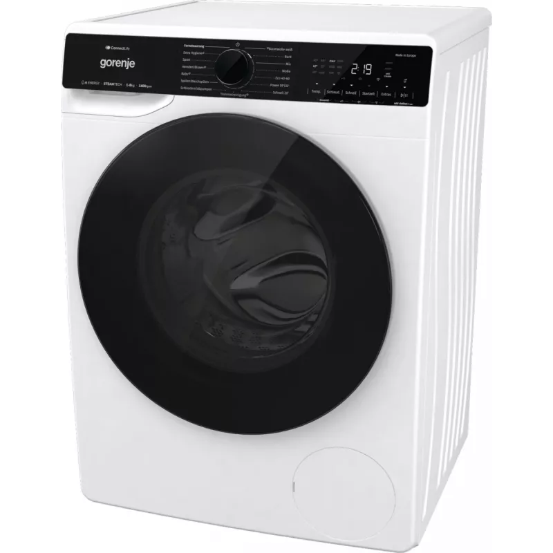 Gorenje WPNA84A2TS skalbimo mašina priekinis pakrovimas 8 kg 1400 aps./min. Juoda, Balta