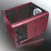 RAIJINTEK METIS PLUS Mini bokštinis kompiuterio korpusas raudonas — Mini-ITX, 1x 3,5 colio vieta, 4x 2,5 colio vietos, 120 mm ventiliatoriai